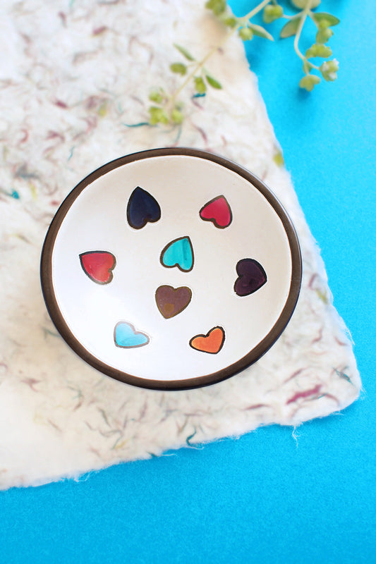 Kenyan Soapstone Love is Love 4" Decorative Bowl