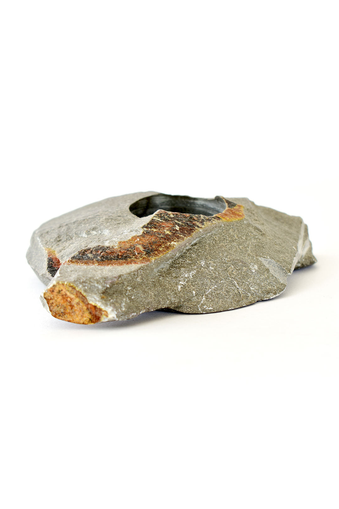 Kenyan Rustic Soapstone Tea Light Candle Holder