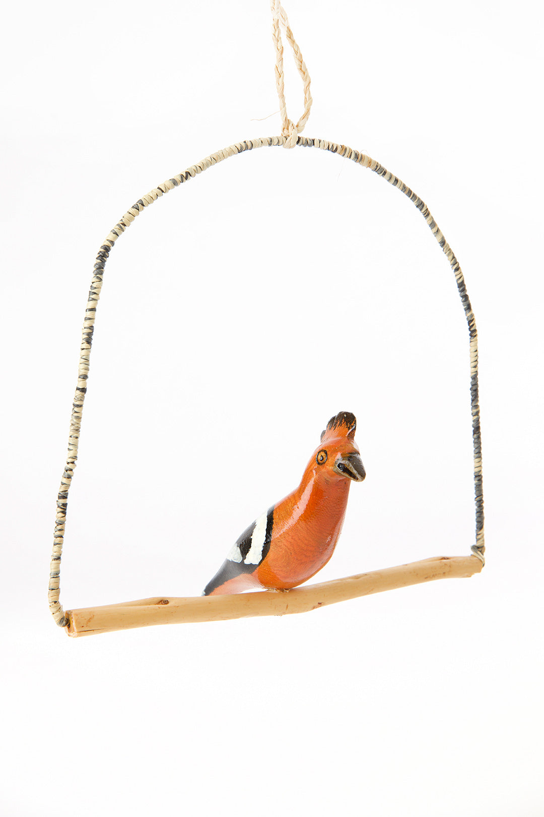Single Kenyan Bird Swing Decoration - Assorted