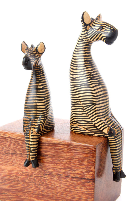 Kenyan Jacaranda Ledge Lounger Zebras