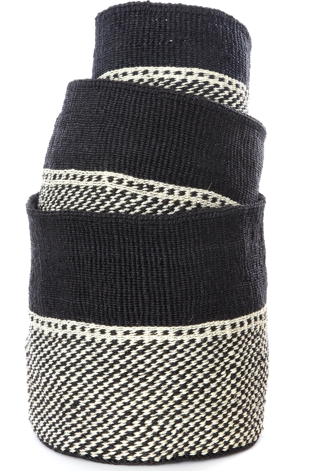 Set of Three Mwende Sisal Nesting Baskets