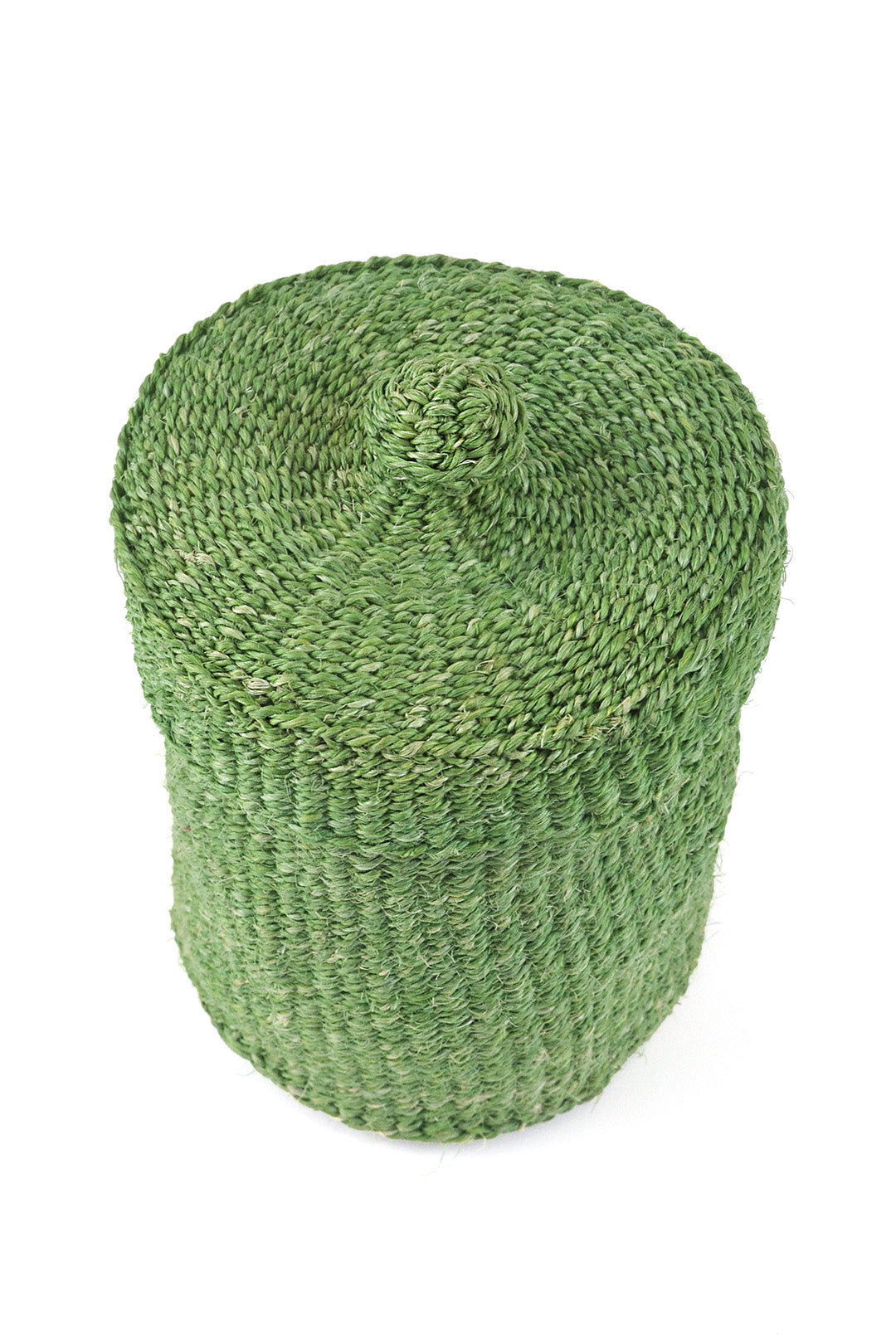Sage Sisal Lidded Container Basket