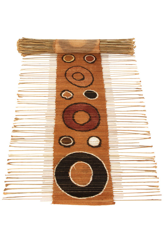 Circle Print Twig Table Runner