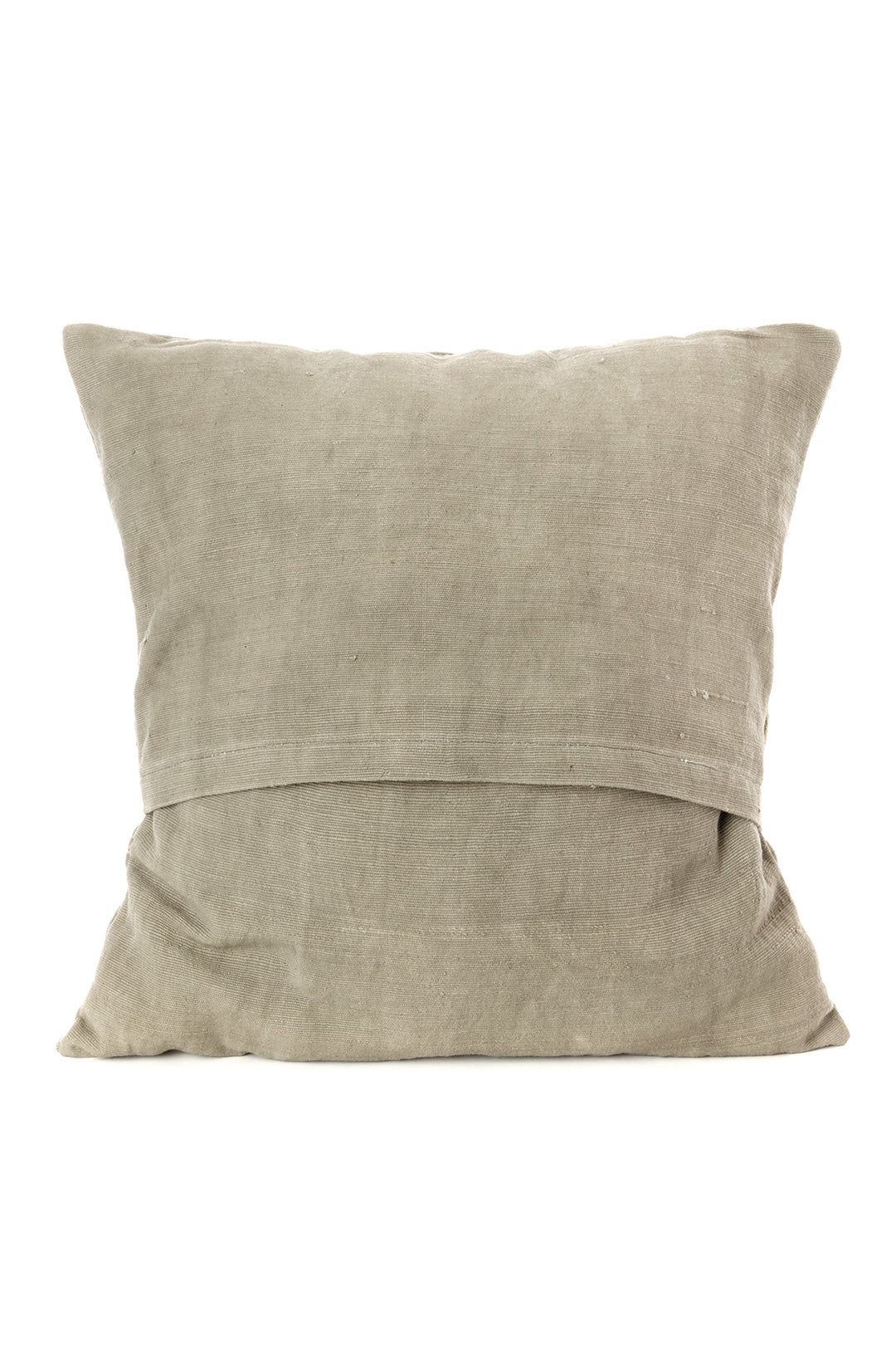 Grey Segou Squares Organic Cotton Pillow Cover