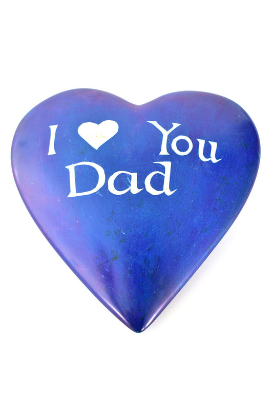 Kisii Stone Celebration Heart: I Love You, Dad