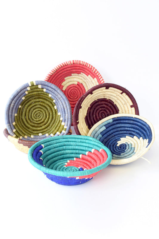 Mini Raffia Fruit & Grain Baskets