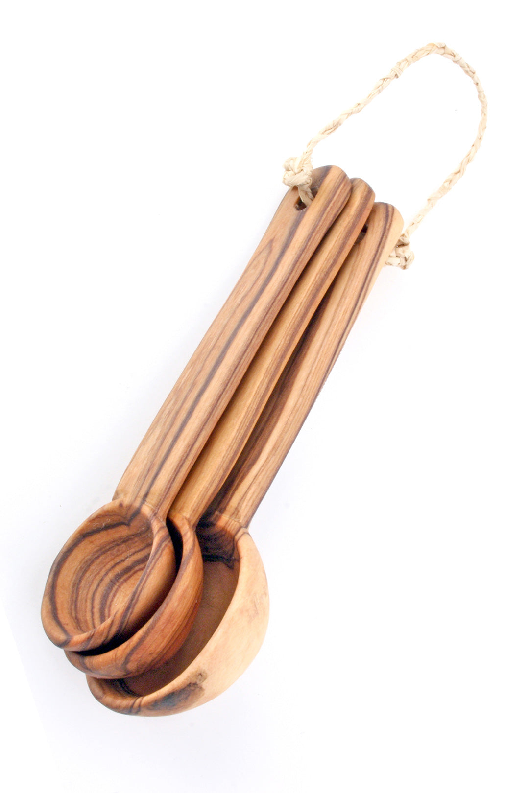Set of 3 Wild Olive Wood Measuring Spoons