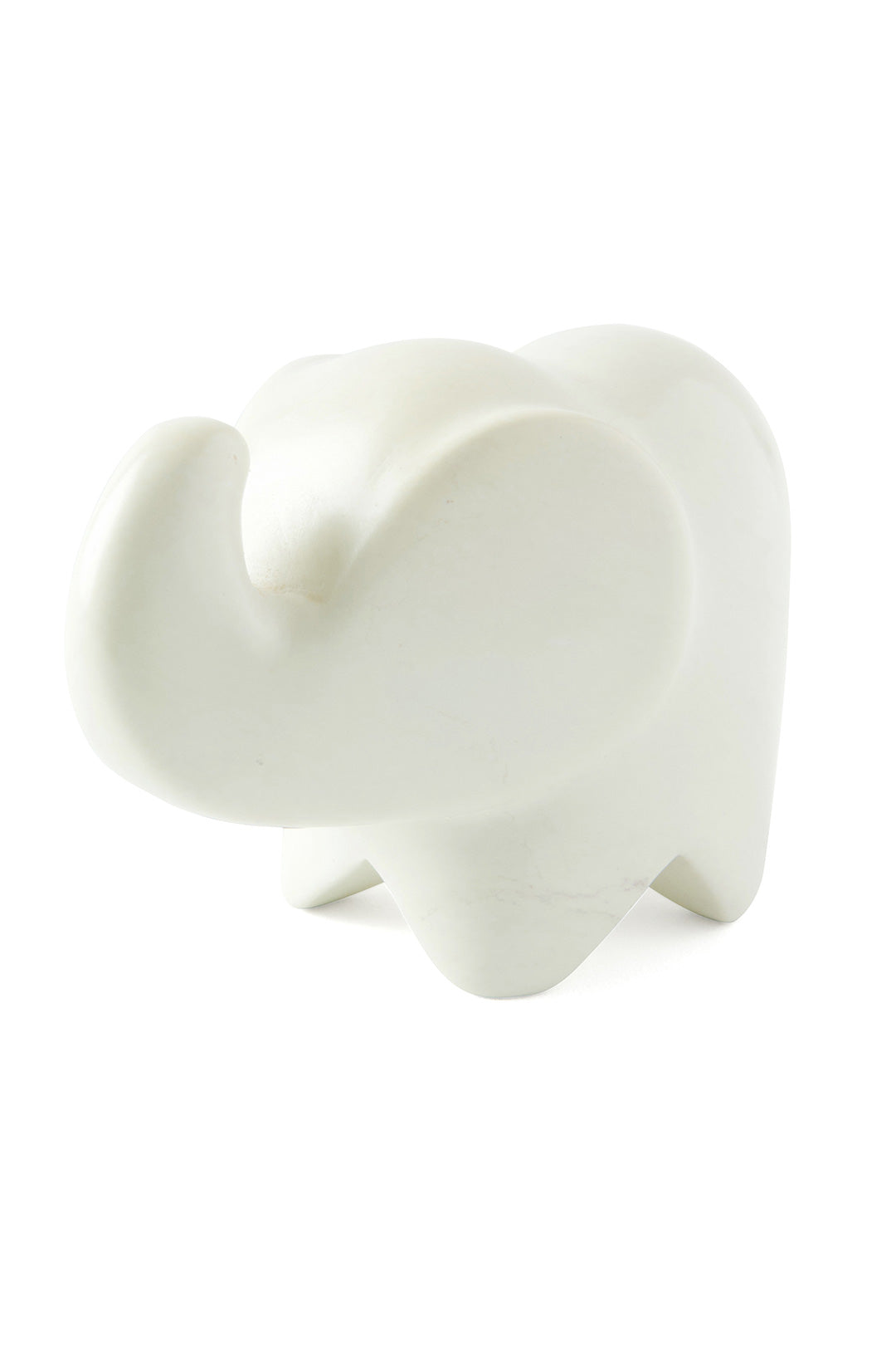 Natural Soapstone Cherub Elephant