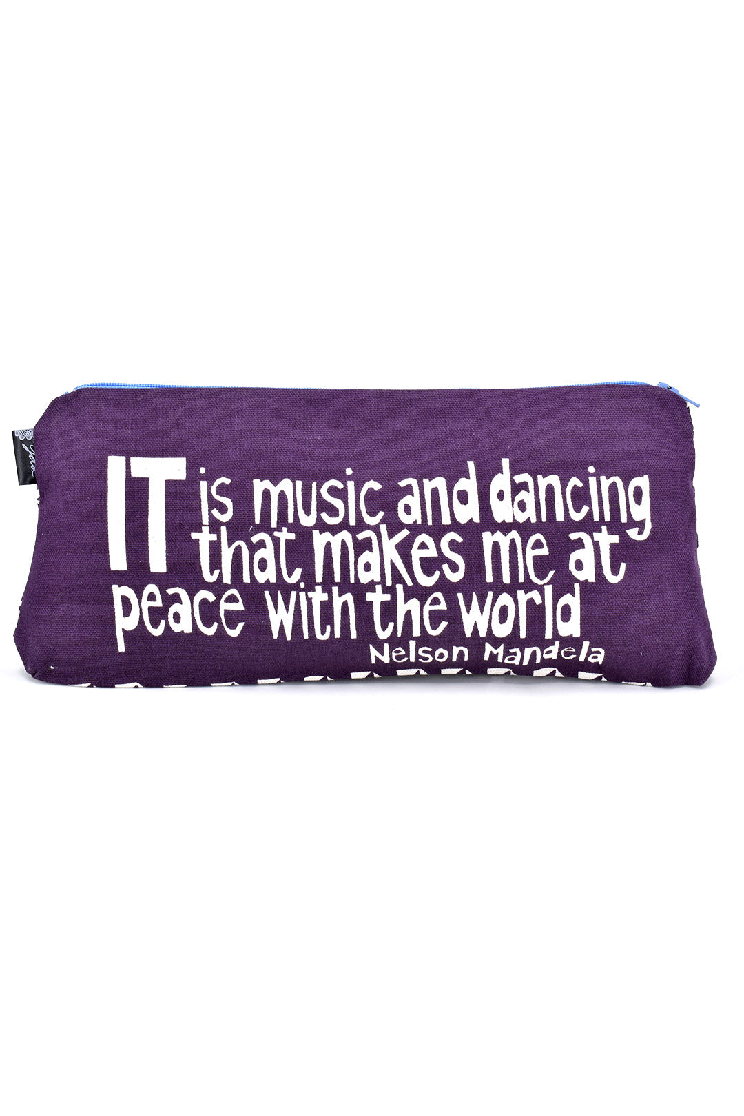 Purple Music and Dancing 12" Mandela Pouch