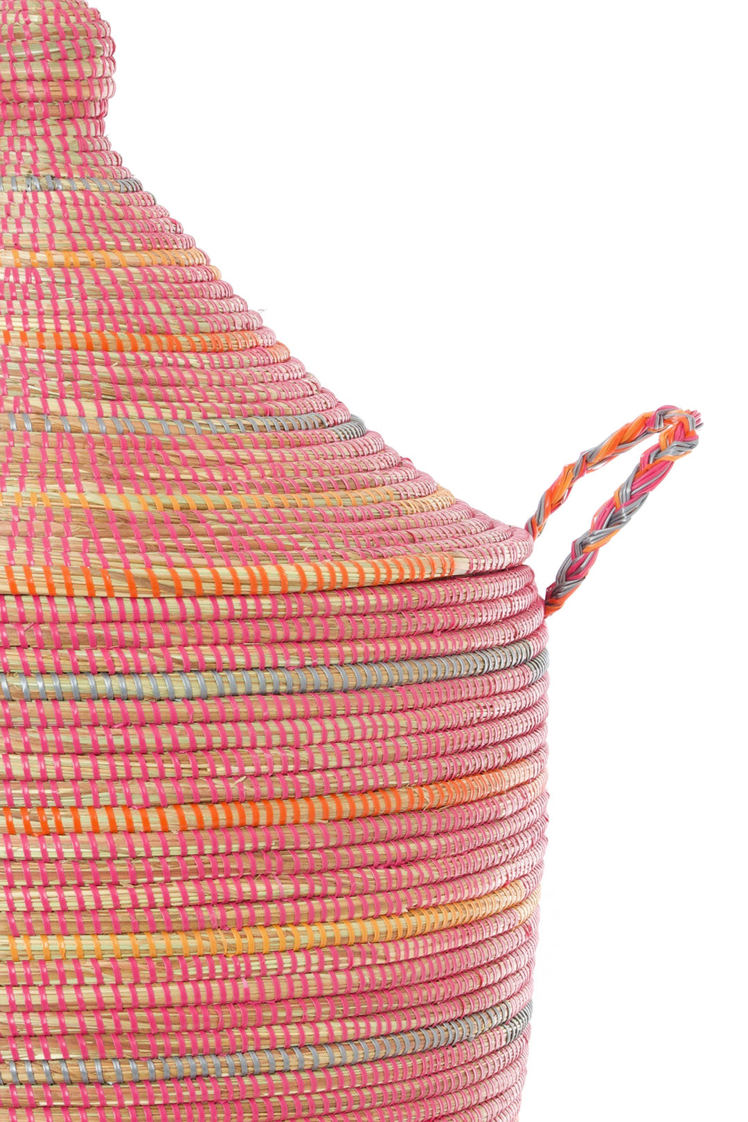 Sunrise Stripes Large Laundry Hamper Basket