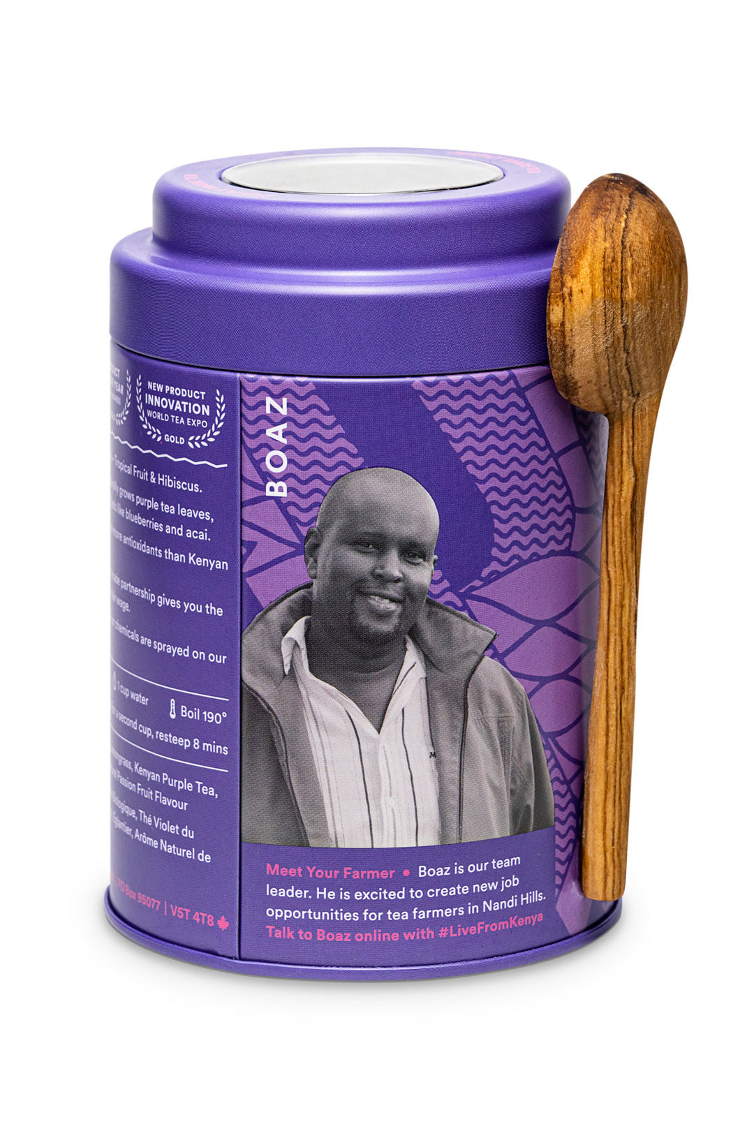 JusTea Purple Rain Loose Leaf African Tea