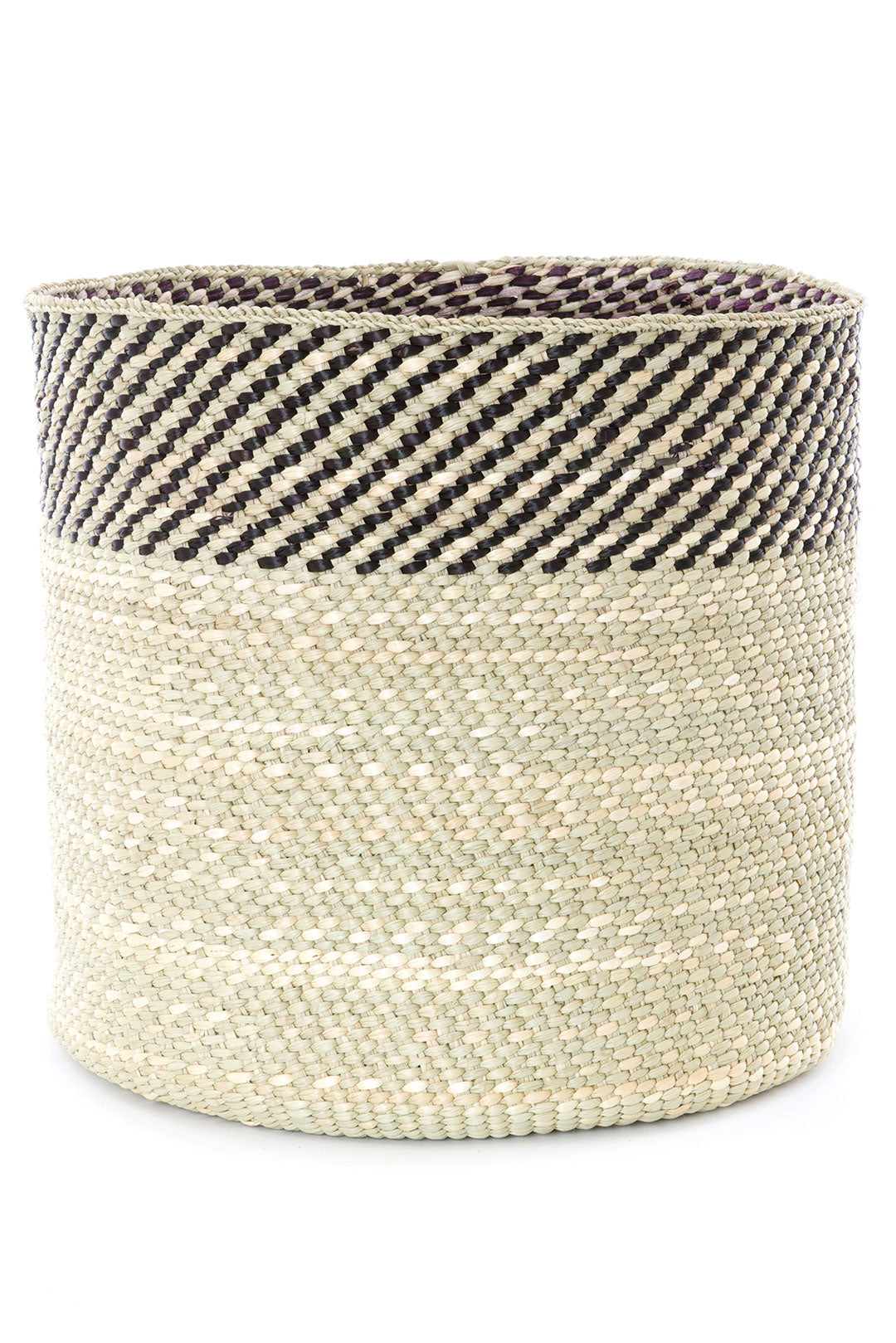 Black and Natural Kupanda Iringa Basket - Large