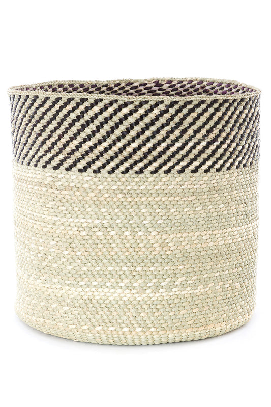 Black and Natural Kupanda Iringa Basket - Large