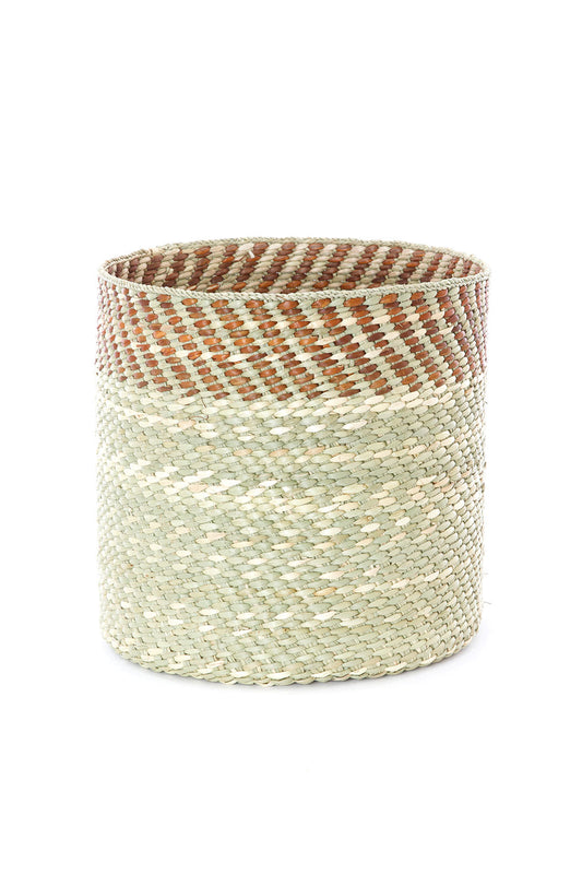 Brown and Natural Kupanda Iringa Basket - Small