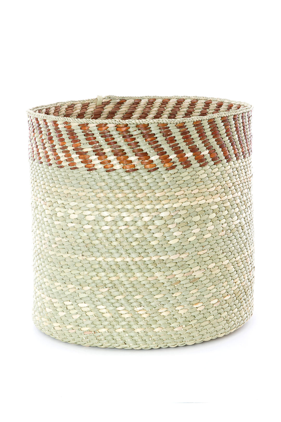 Brown and Natural Kupanda Iringa Basket - Small