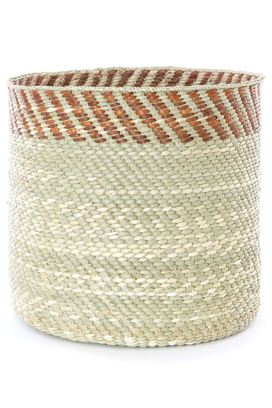 Brown and Natural Kupanda Iringa Basket - Small