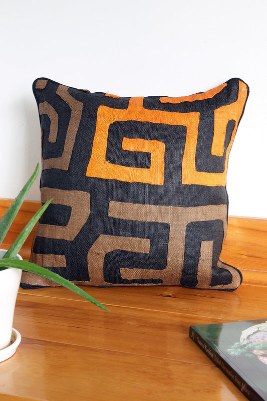 16" Congo Raffia Decorative Pillow Cover - Assorted Designs