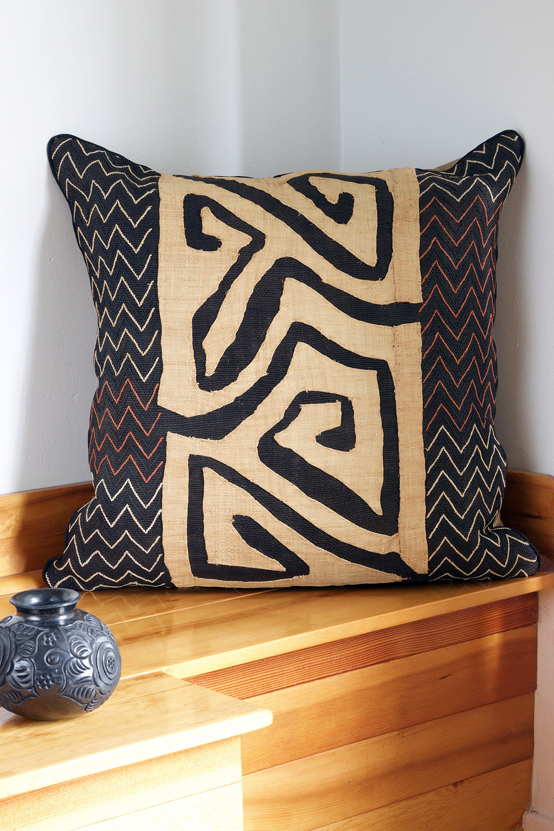 24" Congo Raffia Decorative Pillow Cover - Assorted Designs