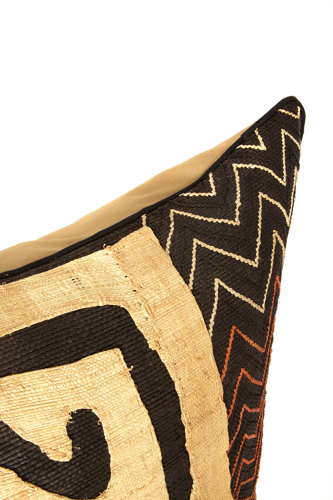 24" Congo Raffia Decorative Pillow Cover - Assorted Designs