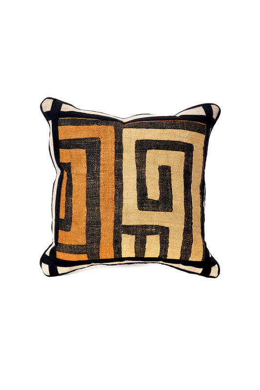 14" Criss-Cross Congo Raffia Pillow Cover - Assorted Designs
