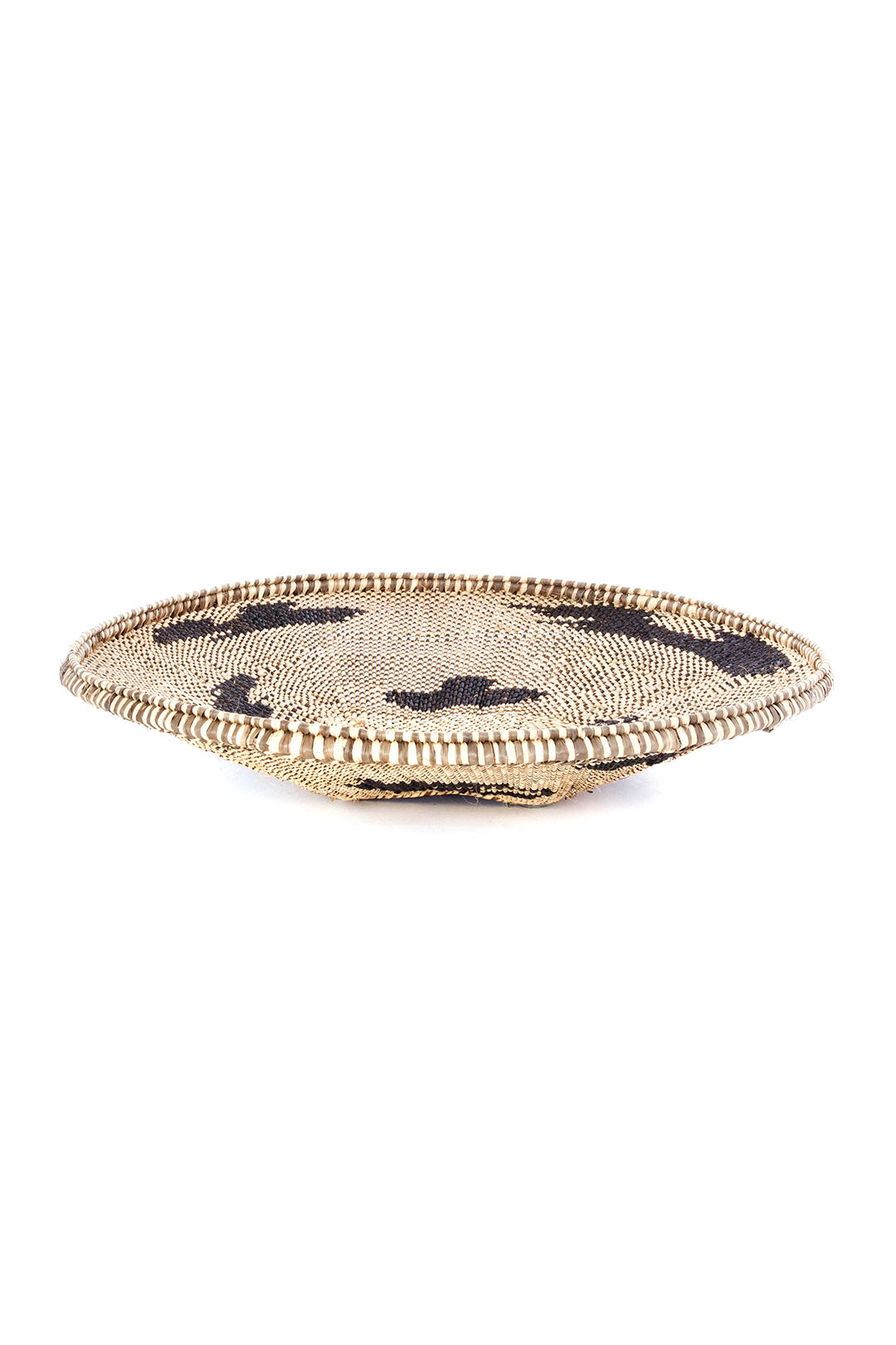 Medium BaTonga Black Recycled Plastic Splash Plateau Basket