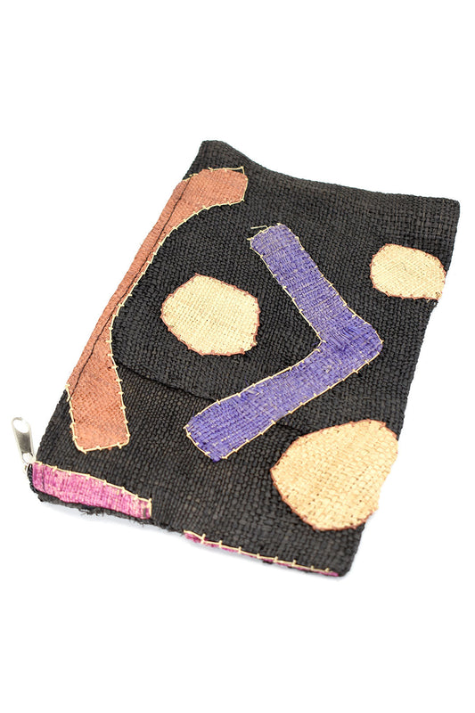 African Joy Congo Raffia Cosmetics Pouch