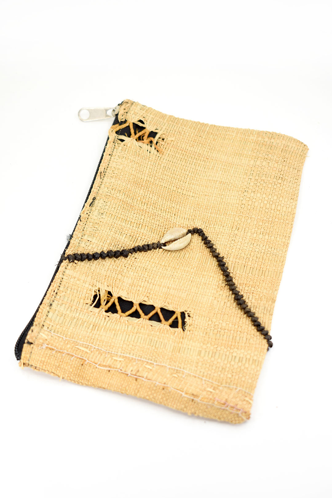 African Joy Congo Raffia Cosmetics Pouch