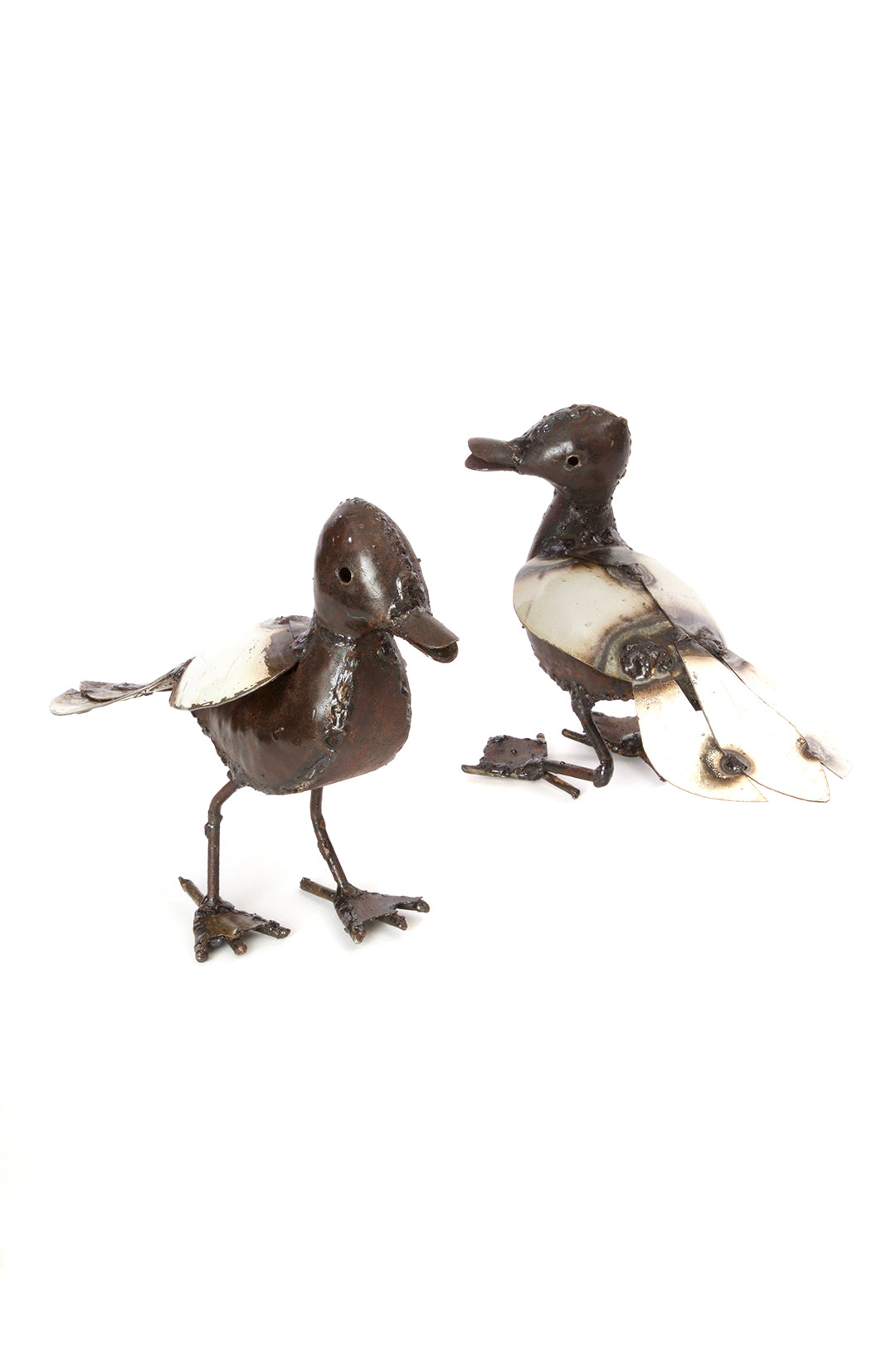 Recycled Metal Duck Sculptures