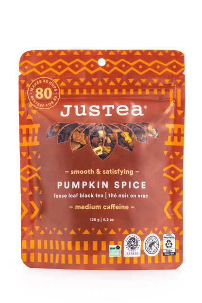 JusTea Pumpkin Spice Loose Leaf Tea