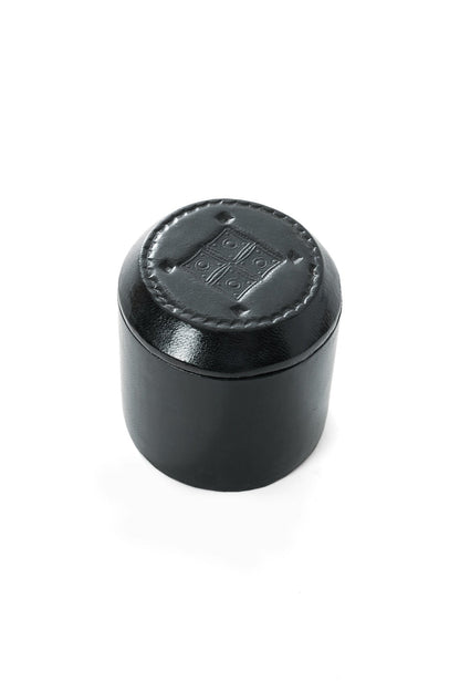 Black Tuareg Leather Ring Box