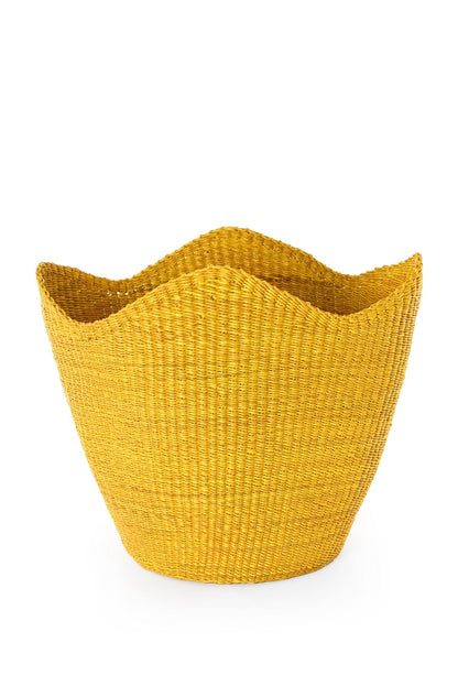 Yellow Elephant Grass Tulip Baskets