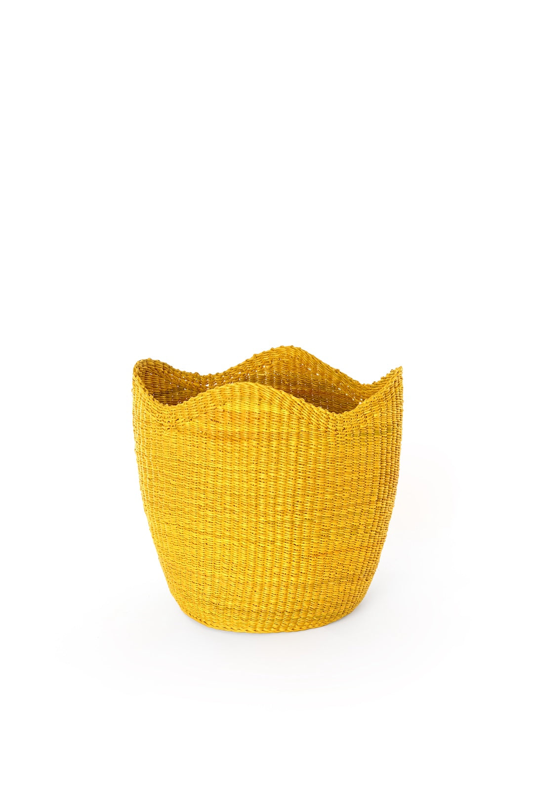 Yellow Elephant Grass Tulip Baskets