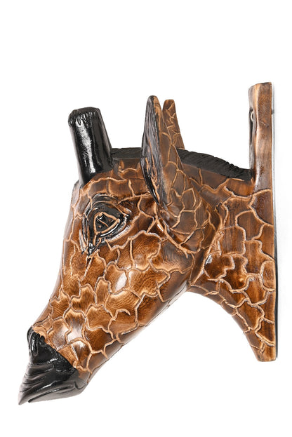 Jacaranda Giraffe Wall Mask from Kenya