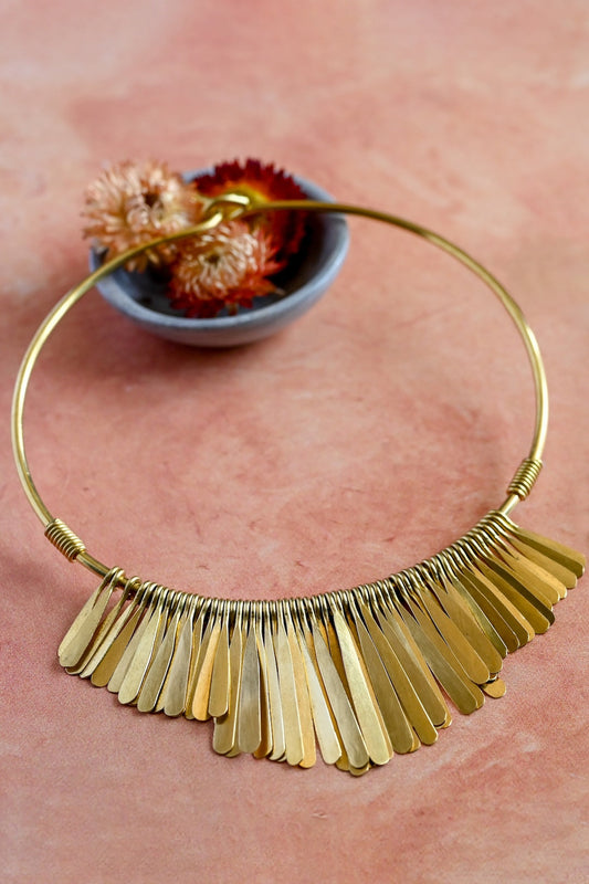 Onyesha Brass Necklace from Kenya