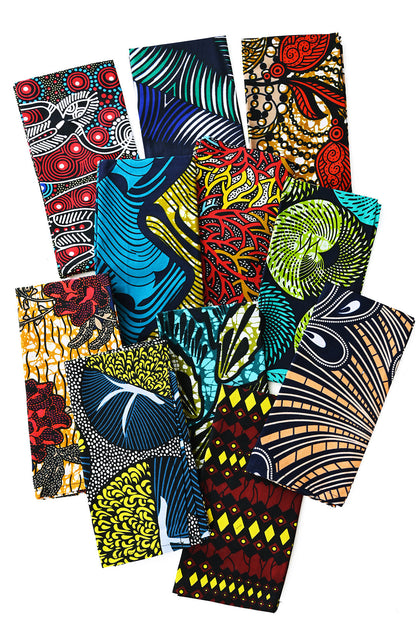 Set of 4 Assorted Colorful Kitenge Dinner Napkins