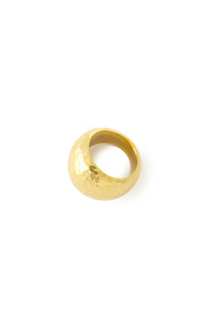 Kenyan Hammered Brass Prosperity Ring