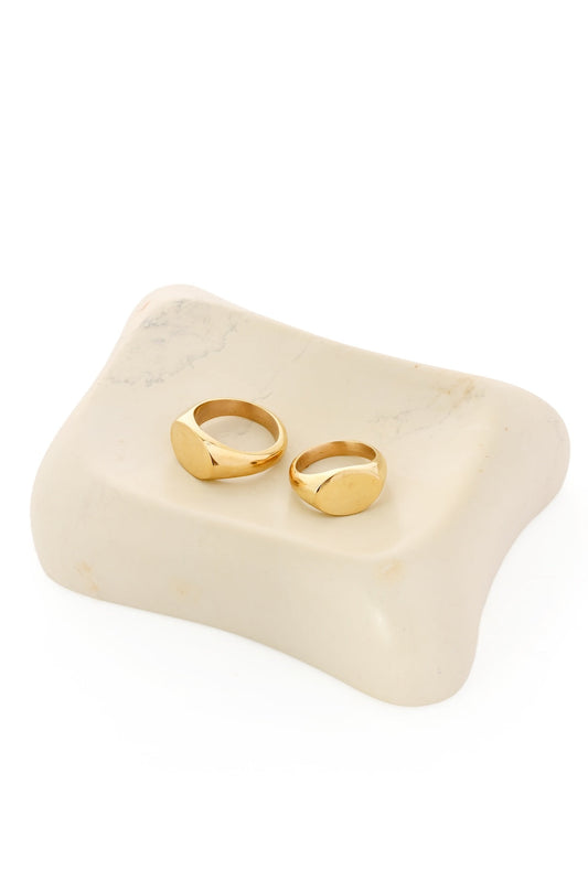 Kenyan Brass Signet Ring - 2 sizes