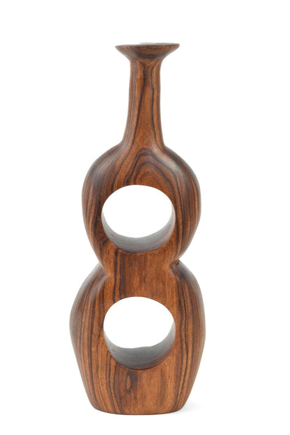 Small Mozambican Sandalwood Infinity Stem Vase