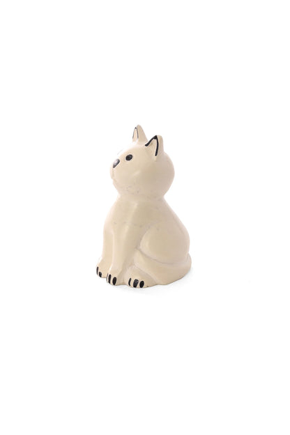 Natural Soapstone Shortcake Kitty Cat