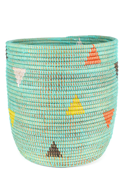 Aqua Teranga Triangles Bath Bin Basket