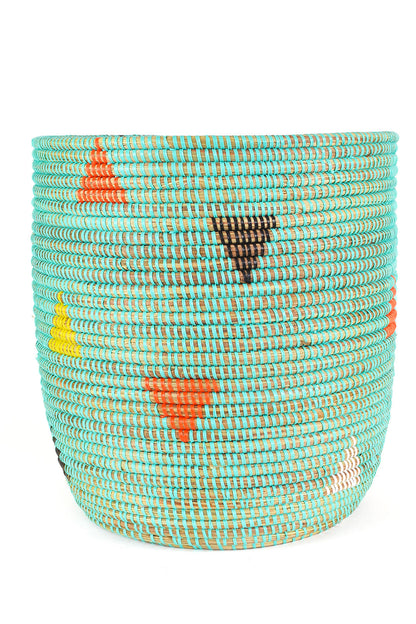 Aqua Teranga Triangles Bath Bin Basket