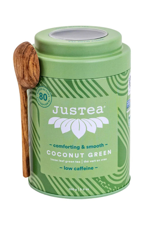 JusTea Coconut Green Loose Leaf Tea