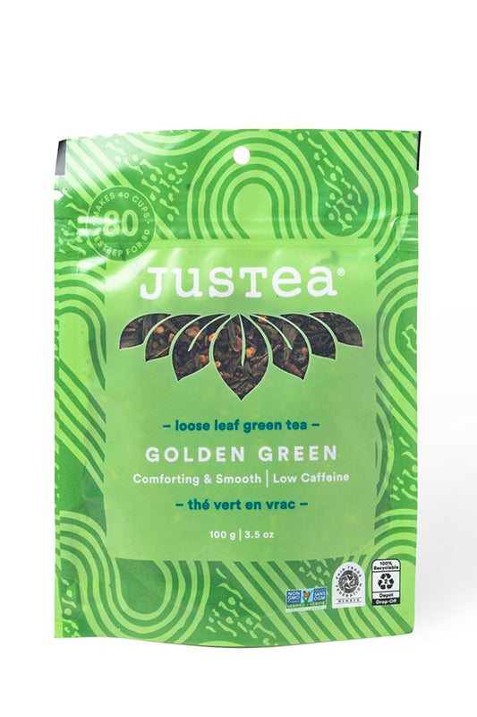 JusTea Coconut Green Loose Leaf Tea