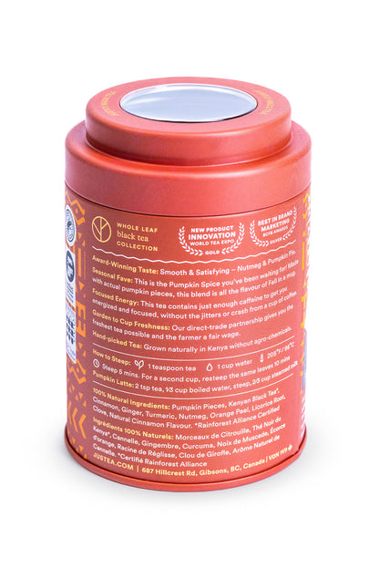 JusTea Pumpkin Spice Loose Leaf Tea
