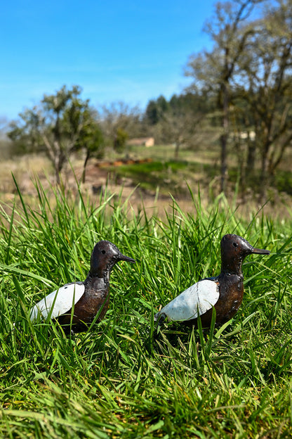 Recycled Metal Duck Sculptures