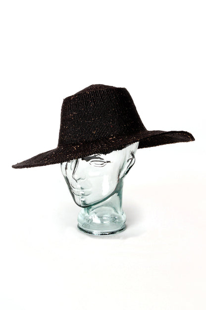 Ghanaian Black Straw Sun Hat