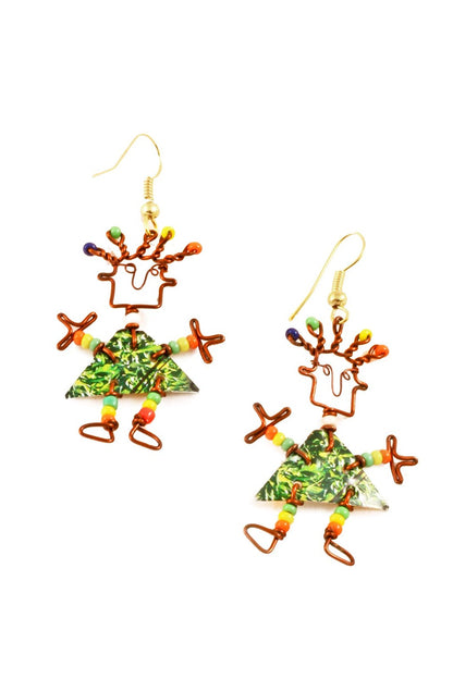 Aluminum Funky People Earrings