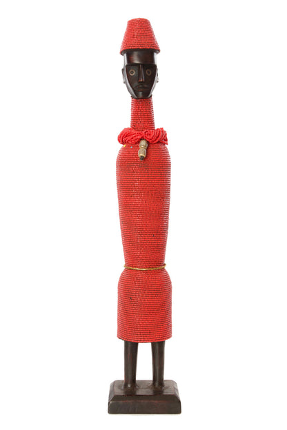 24" Beaded Namji Dolls with Necklaces and Hats