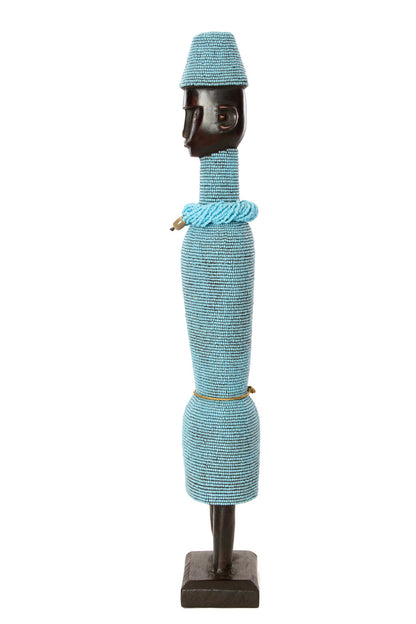 24" Beaded Namji Dolls with Necklaces and Hats