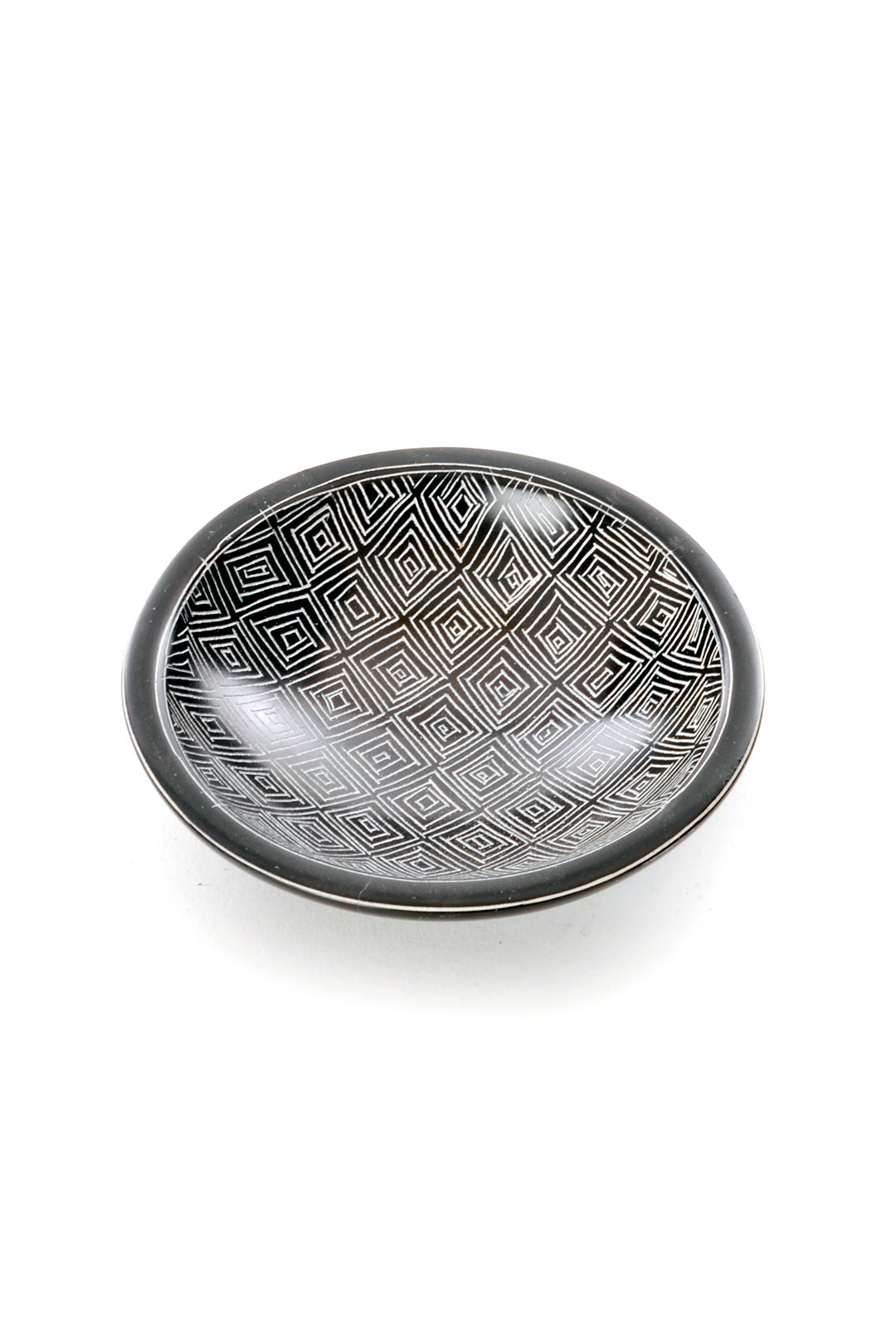 Segou Squares Mudcloth Decorative Soapstone Bowl